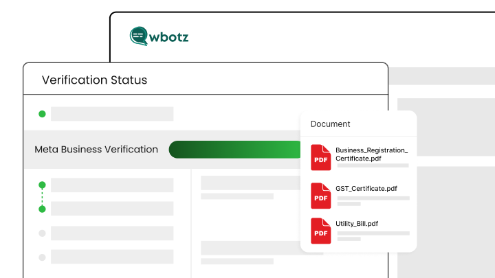 Wbotz screen: verification document upload